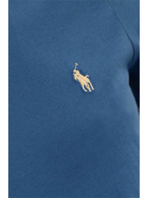 T-shirt in cotone con logo Pony Blu POLO RALPH LAUREN | 710671438411